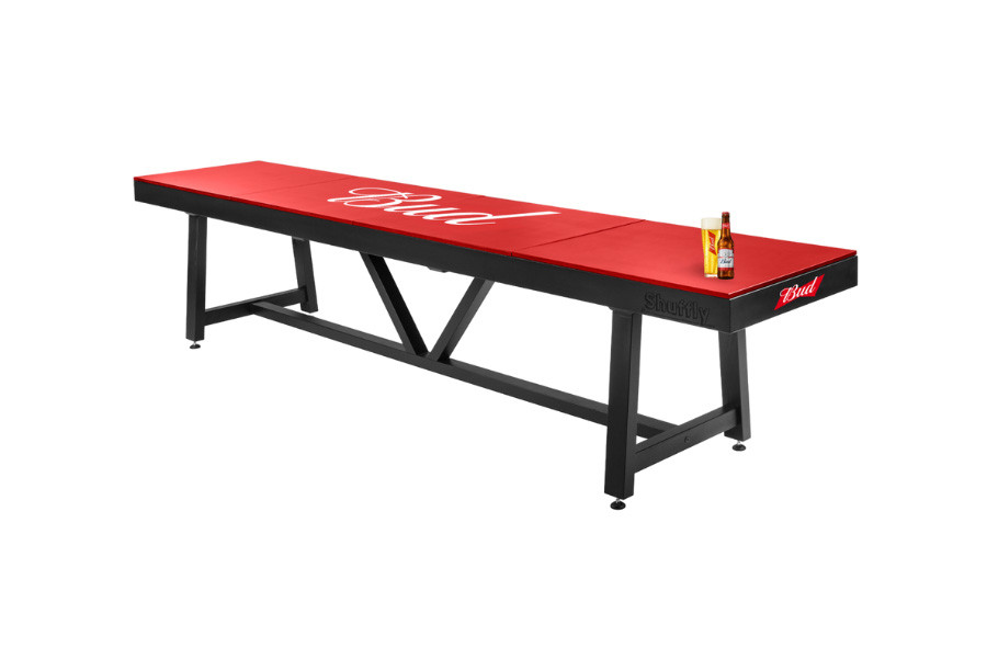 Custom Bud Beer Shuffleboard Shuffly installation