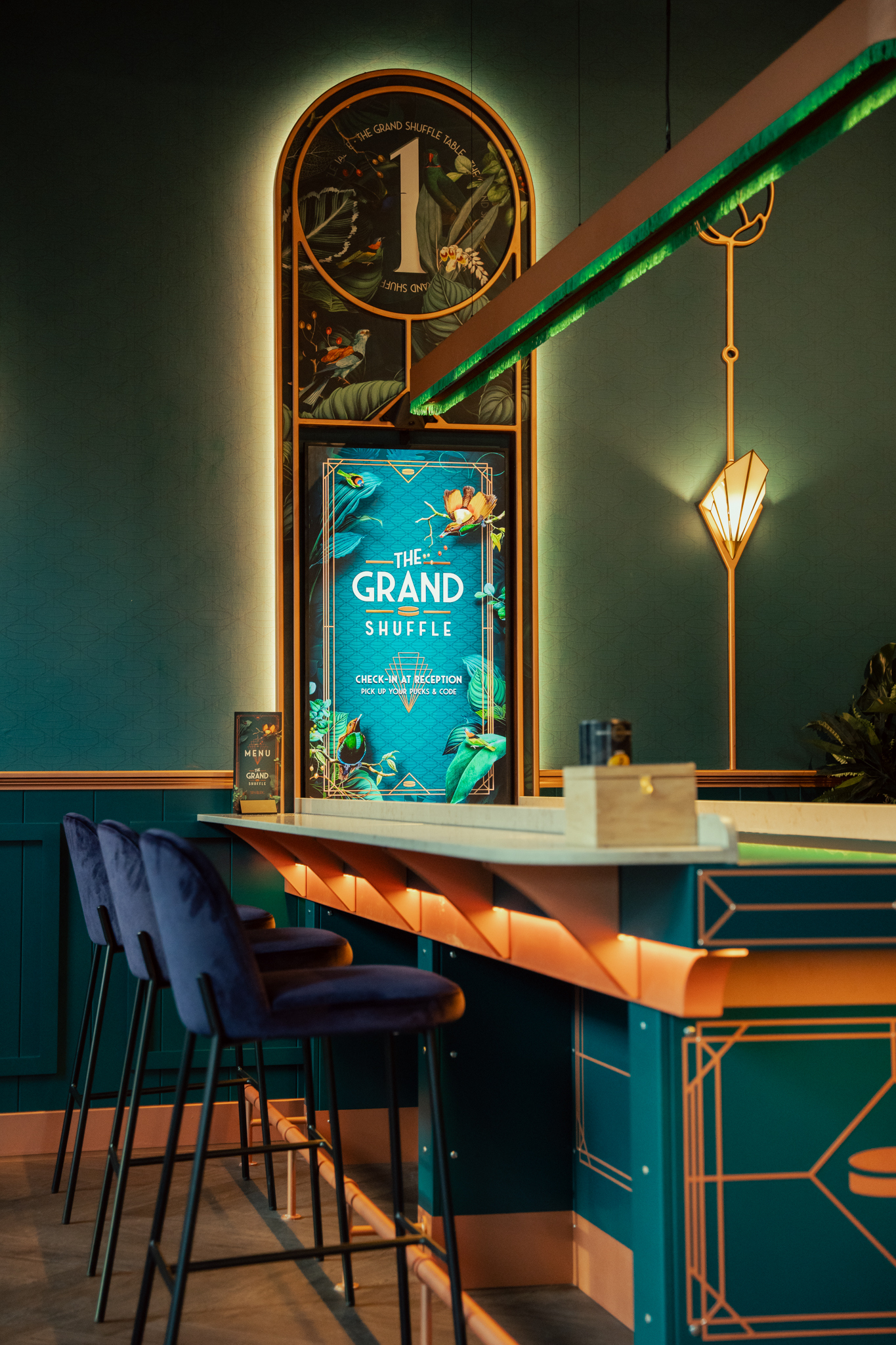 The Grand Shuffle Shuffly installation